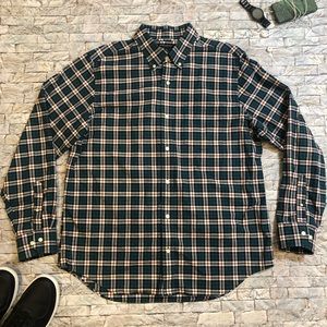 Banana Republic OX Darmth Plaid Button Down XL